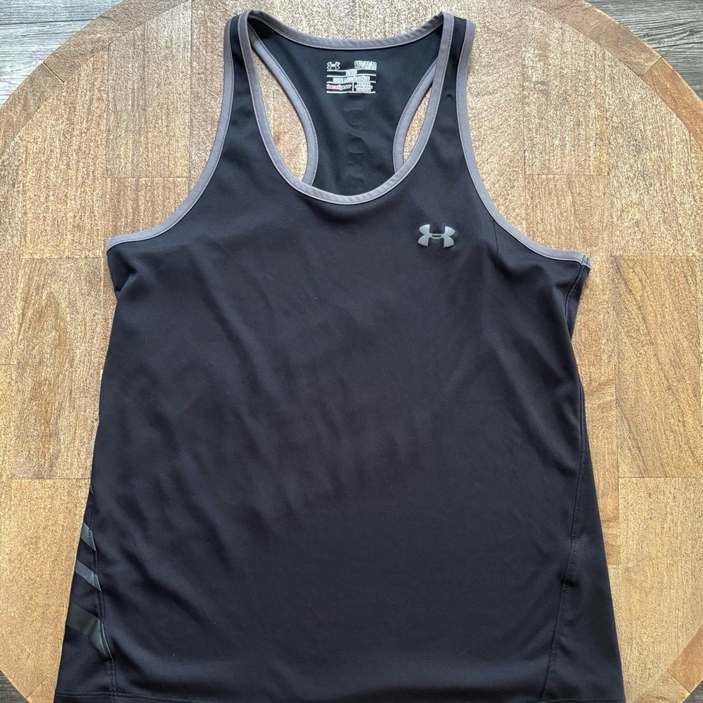 Under Armour Women's Sporty Athletic Black Athletic Tank Top Medium